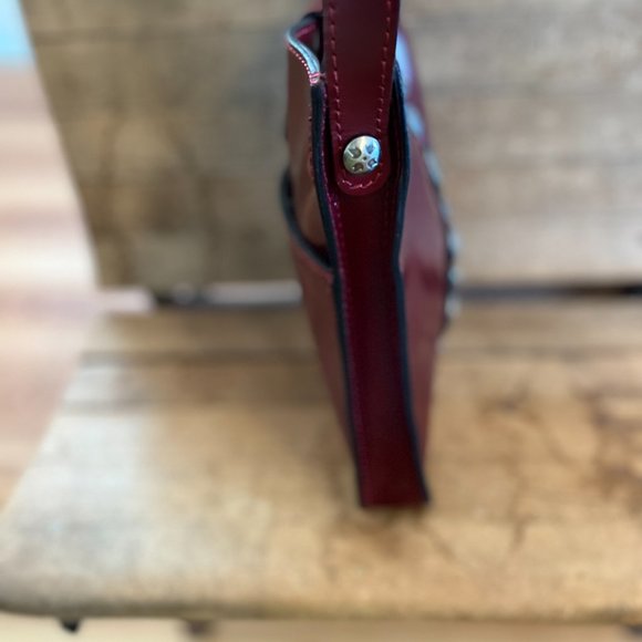 NWT Patricia Nash Italian Leather Venezia Pouch Renaissance Coin Crossbody Bag - Picture 4 of 13